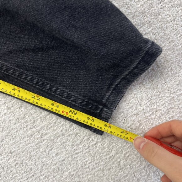 Y2K Refuge Denim Jeans Womens 01 Black Beverly Hills Distressed Skater Punk - Picture 6 of 10